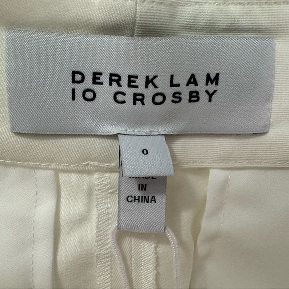 Derek Lam 10 Crosby Ivory High Waist Wide Leg Pant - Picture 9 of 13